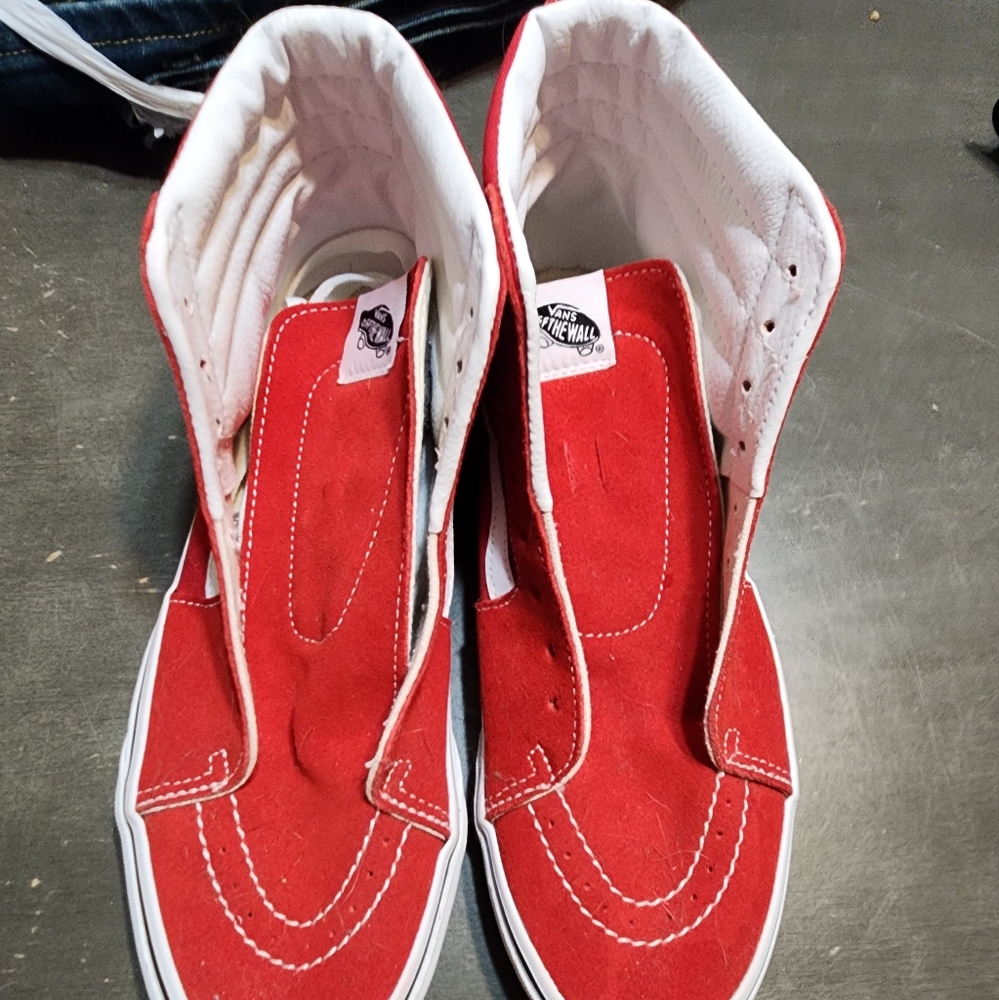 Vans Red High-Top Sneakers